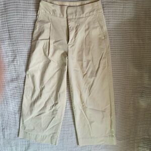 GAP Cream Wide Leg Khaki Pants